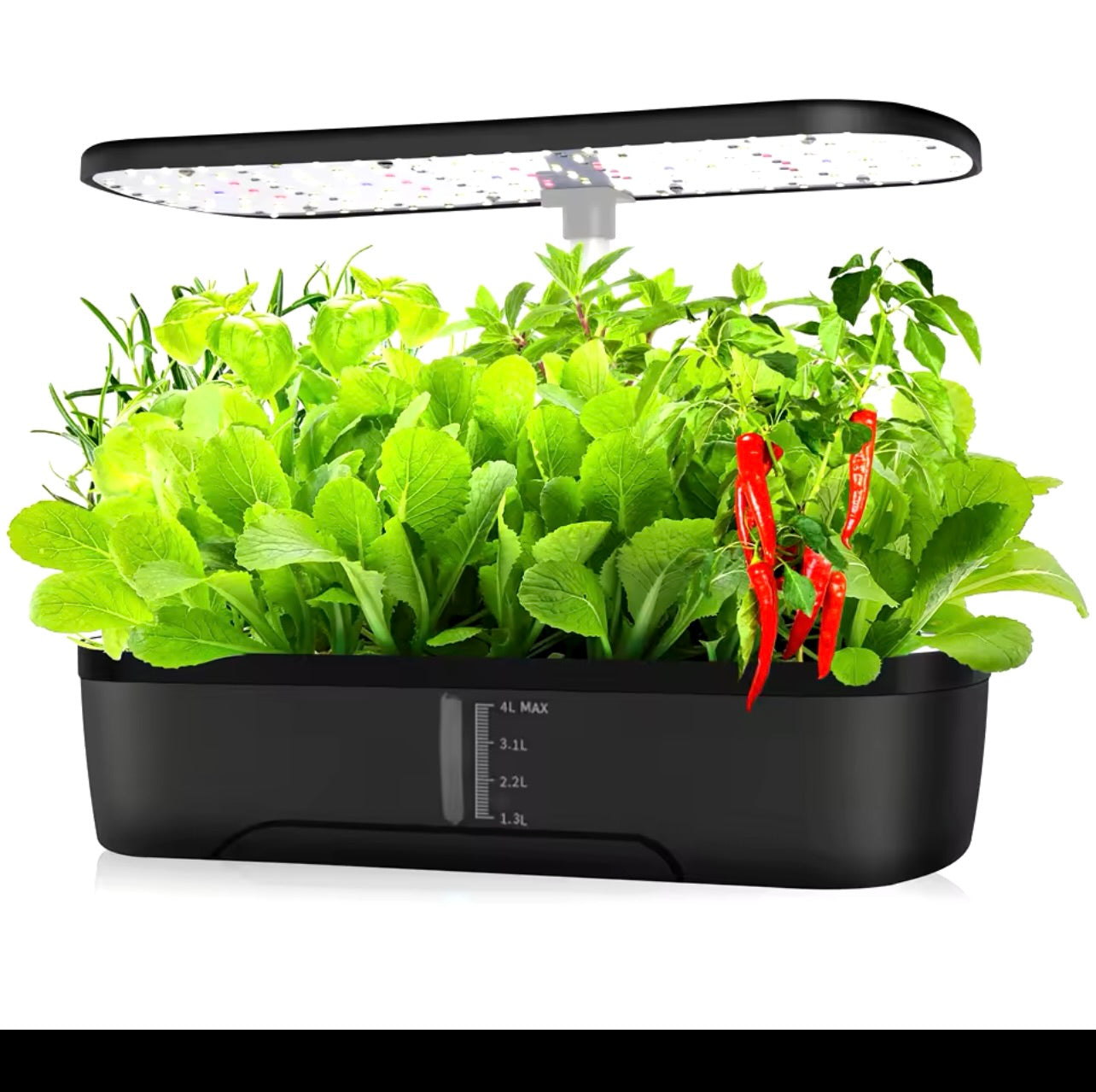 Jardín Hidropónico LED y Temporizador – Cultiva Hierbas Frescas en Casa