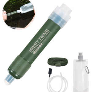 Purificador de agua portátil Tranquiwave Nomad Filter para camping, viajes y supervivencia